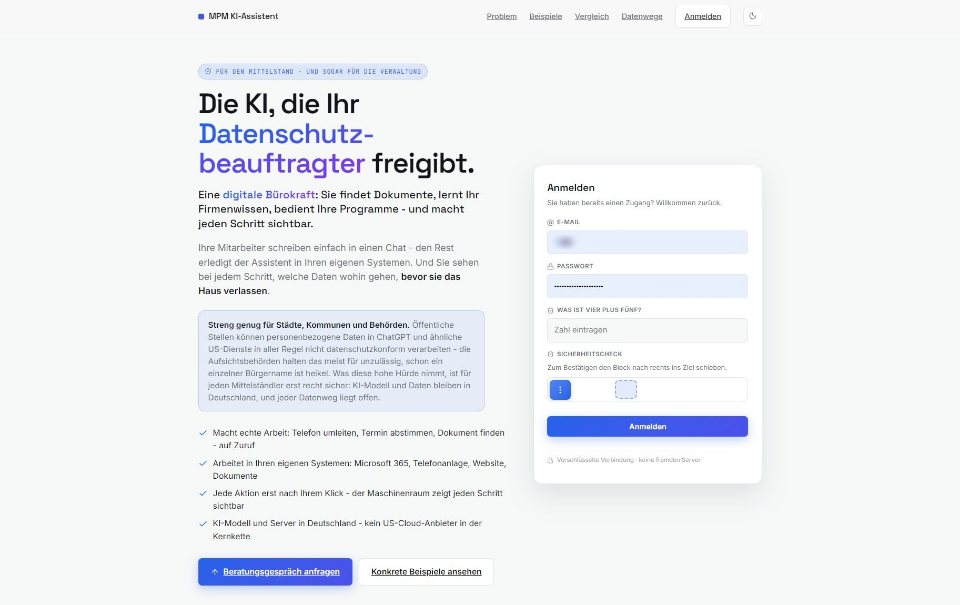 Homepage of AI Assistant